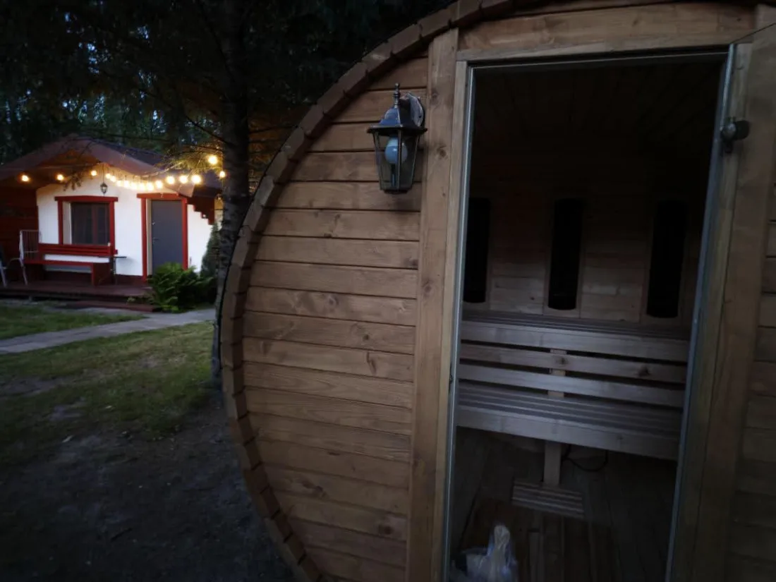 Finnish and infrared sauna in the evening